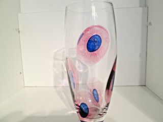 Stewart Hearn Signed British Studio/art Glass Vase First Glass London Glassworks