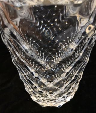 Heavy (9 lbs) Signed & Numbered ORREFORS Art Glass Crystal 9.  5 