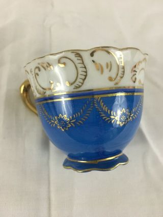 Decorative Tea Cup and Saucer Blue Pattern Made in Occupied Japan 3