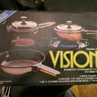 Visions Corning Cookware 5 Piece Rangetop Set V - 168