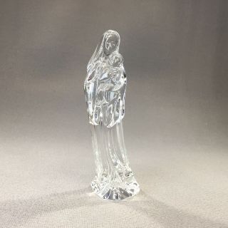 Waterford Crystal Figurine Madonna And Child,  Mary Baby Jesus 7 "