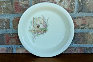 Vintage Coors Pottery Thermo Porcelain 10 " Pie Plate Open Window Pattern Usa