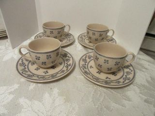 4 Laura Ashley Petite Fleur Cups Only Johnson Brothers