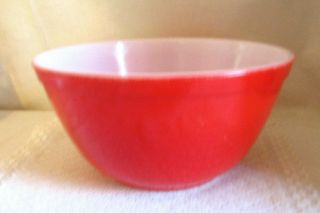 Vintage Pyrex Red Primary Colors Mixing Bowl 402 – 1 ½ Qt