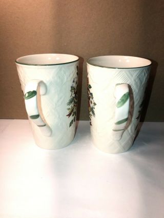 Set of 2 - Mikasa English Countryside DP005 Festive Spirit Cappuccino Mugs 2