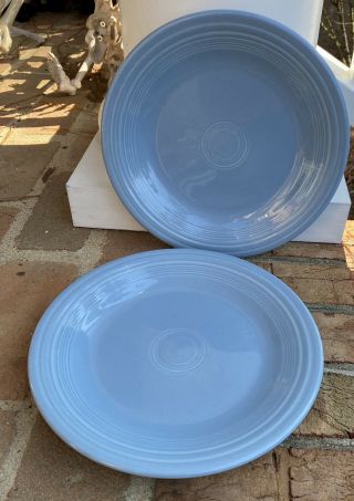 Homer Laughlin Contemporary Fiesta Periwinkle Blue 10 1/2 " Dinner Plates 2
