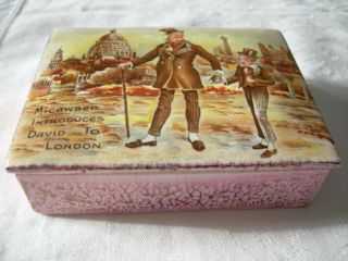 Dickens Characters SANDLAND WARE LANCASTER HANLEY Trinket / Cigarette Box w/lid 2