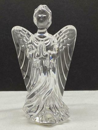 Waterford Crystal Angel Praying Sculpture Figurine Signed