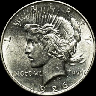 1926 - D Peace Dollar - Au About Uncirculated - 071