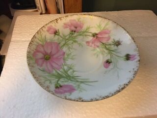 Vintage Haviland Limoges France Floral Porcelain Tea Cup & Saucer 2