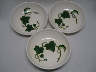 Metlox - Poppytrail - Vernon California Ivy (3) 6 7/8 " Soup/cereal Bowls Exc