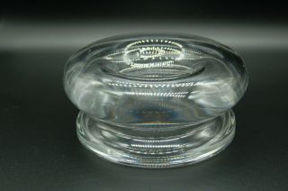 Steuben Crystal Glass Nimbus Ashtray Paul Schulze 1980