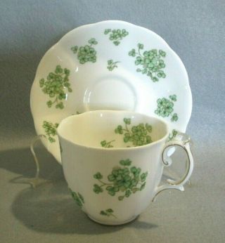 Vintage Royal Albert Shamrock Tea Coffee Cup And Saucer Bone China England