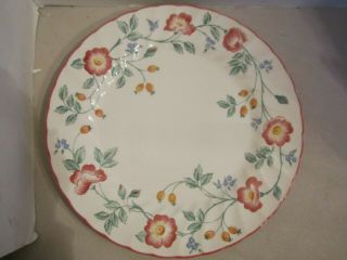 Set Of 4 Churchill Briar Rose Dinner Plates Floral China Staffordshire 10 "