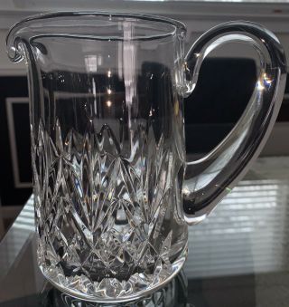 Vtg Waterford Crystal Ireland Lismore 32 Oz 7” Tall Drink Pitcher Water