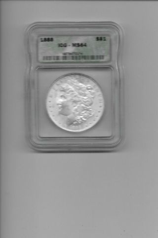 (1) 1888 P Icg Ms 64 Morgan Silver Dollar.