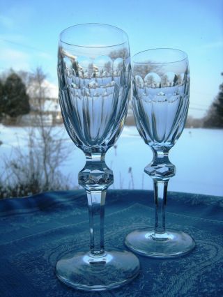 WATERFORD IRISH CRYSTAL.  CURRAGHMORE PATTERN.  TWO 6 3/8 