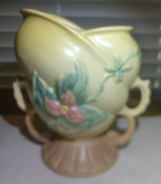 Vintage Hull Pottery Wildflower Double Handle Vase W - 5 - 6 1/2 No Damage