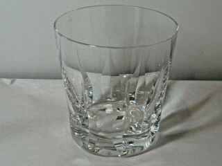 Saint Louis Cerdagne Cut Crystal 4 " Double Old Fashioned Glass Signed France