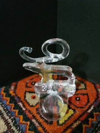 Kosta Boda Reindeer by Bertil Vallien Art Glass Sculpture Candle Holder 3
