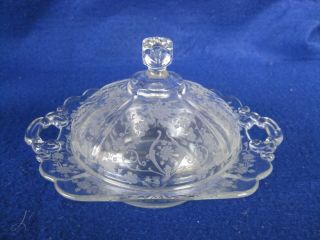 Cambridge Diane Covered Butter Dish Open Handles