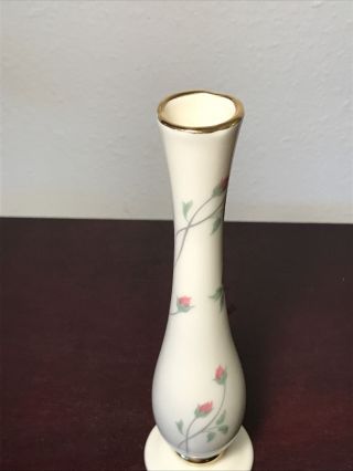Lenox ROSE MANOR PINK Bud Vase 7 3/8 