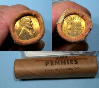 1954 - S Wheat Cent Obw Roll Bowser Inc.  Sunnyvale Ca 28 - 2