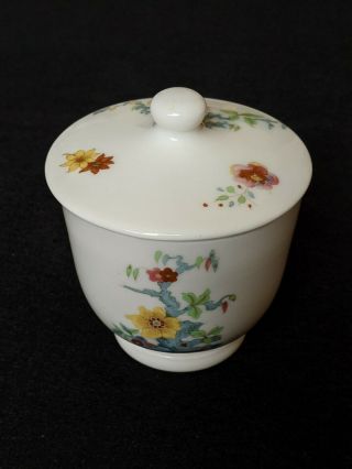 Vintage Syracuse China Old Ivory O.  P.  Co Cathay Mustard Condiment Dish With Lid