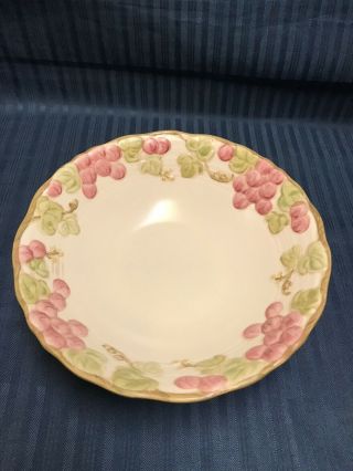 Metlox Pottery Poppy Trail Vintage Pink Grapes Round Serving Bowl