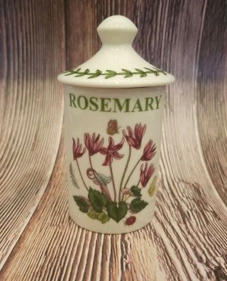 Portmeirion Botanic Garden Cyclamen Spice Jar Rosemary Herb Container With Lid