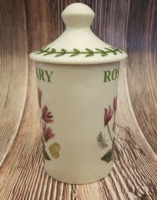 Portmeirion Botanic Garden Cyclamen Spice Jar ROSEMARY Herb Container with Lid 3
