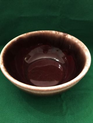 Vintage Mccoy Pottery Brown Drip Mixing Bowl 7027