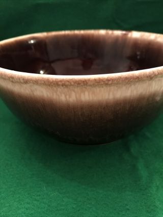 Vintage McCoy Pottery Brown Drip Mixing Bowl 7027 2