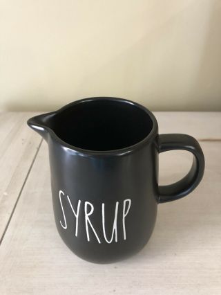 Rae Dunn Black Small Pour Pitcher “syrup”