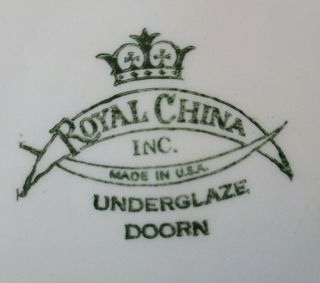 Vintage Royal China Doorn Blue Onion Tree Vegetable Serving 9 