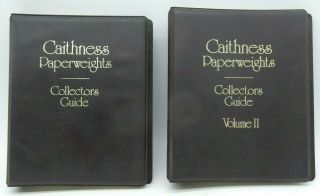 C1980s Caithness Scotland Glass Paperweight Collectors Guide Book Vol I & Ii