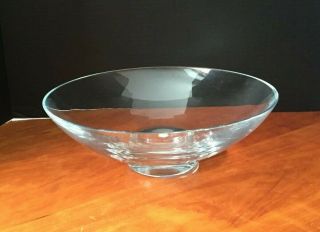 Vintage Crate And Barrel Water Lily Crystal Bowl - 12 /1/2 "