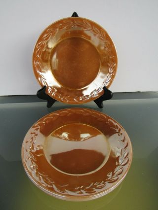 Vintage Fire - King 27 Pc Peach Lustre Luster Ware Laurel Leaf Dish Set from 50 ' s 2