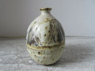 Old Vintage Canadian Studio Art Pottery Vase Signed Stanley 74