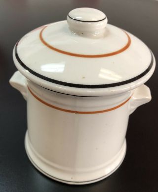 Albert Pick Co.  Vitrified China Little Pot With Lid