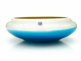 Huge Murano Cenedese Art Glass Ufo Space Age Studio Bowl & Label