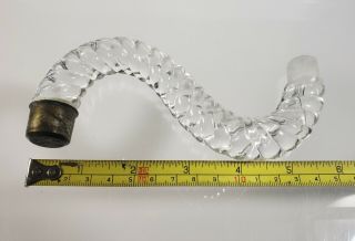 Baccarat Arm For Candelabra Candlestick Bambous Swirl 57 - 2