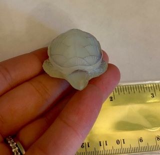 Vintage Sabino Opalescent Art Glass 2x1” Turtle Figurine Tortoise Made In France