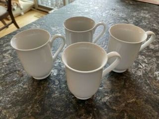 Pottery Barn Pb White Coffee Mug (set Of 4) 5584485