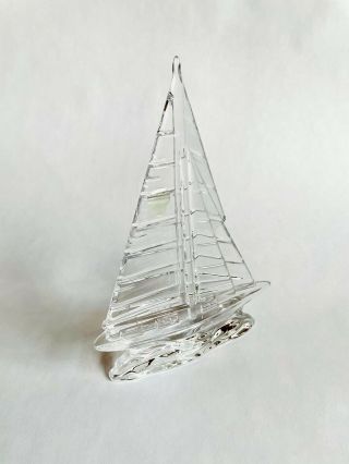 Waterford Crystal Sailboat Sculpture 9 