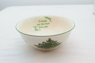 Spode Revere Bowl One 5 " Christmas Tree Friends Are The Best Presents