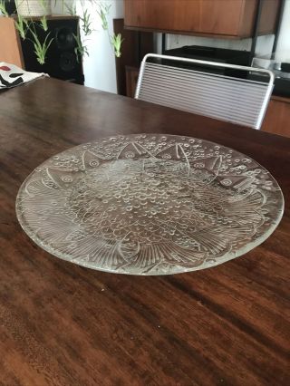 Kosta Boda Art Glass Fish Plate Platter Serving Plate Stunning Vgc