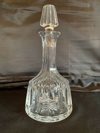 Hanover Waterford Crystal Round Liquor Decanter With Stopper