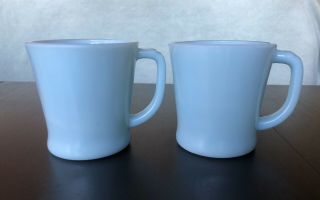 Vintage Fire - King Turquoise D Handle Coffee Cup Mug Set Of 2