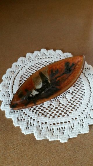 Ron Korczynski Don Drumm Studios Gallery Sm Stoneware Abstract Footed Boat/bowl